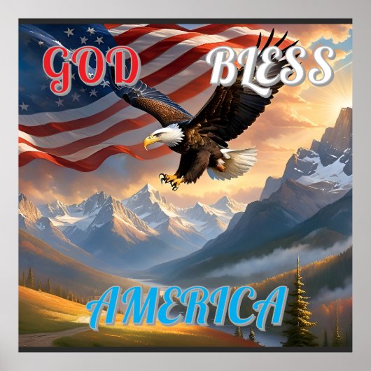 GOD BLESS AMERICA POSTER (Voorkant)