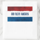 God Bless America Rectangle Stickers (Tas)