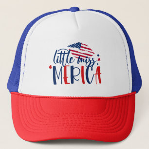 God Bless America Red Blue USA Miss Merica Trucker Pet