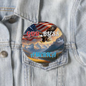 GOD BLESS AMERICA RONDE BUTTON 4,0 CM (In situ)