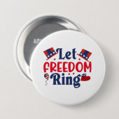 God Bless America Ronde Button 7,6 Cm (Voorkant /achterkant)