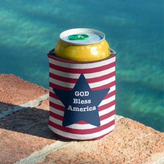 God Bless America Rood Wit En Blauw Blikjeskoeler (Insitu Zwembad)