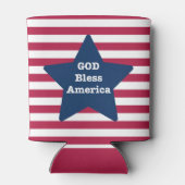 God Bless America Rood Wit En Blauw Blikjeskoeler (Achterkant)