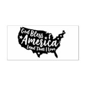 God Bless America Rubber Art Stamp Rubberstempel (Afrduk)