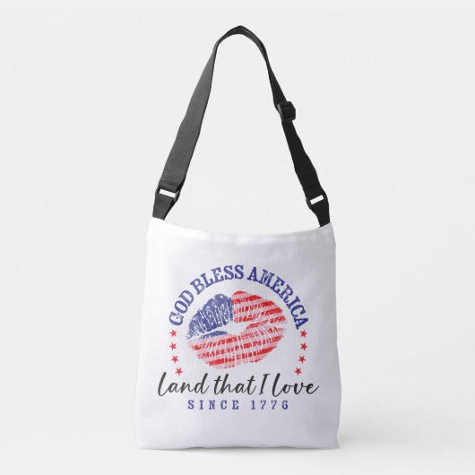 God Bless America - Schoudertas Crossbody Tas (Voorkant)
