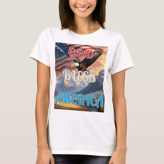 GOD BLESS AMERICA SHIRT (Voorkant)