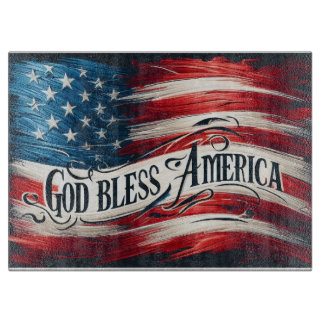 God Bless America Snijplank