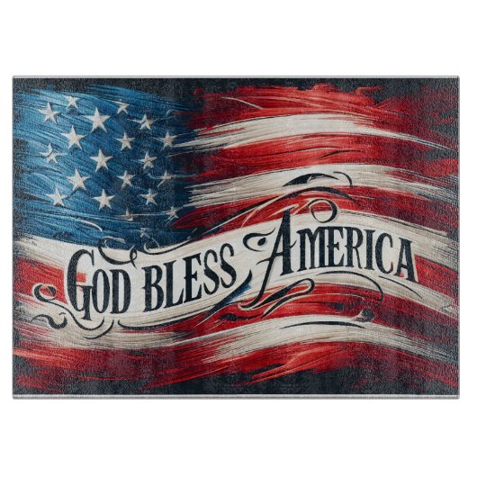 God Bless America Snijplank (Voorkant)