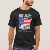 God Bless America Speciaal Bodega Bay CA US Stat T-shirt (Voorkant)