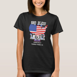 God Bless America Speciaal Torrey Pines CA US St. T-shirt