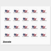 God Bless America Stickers (Vel)