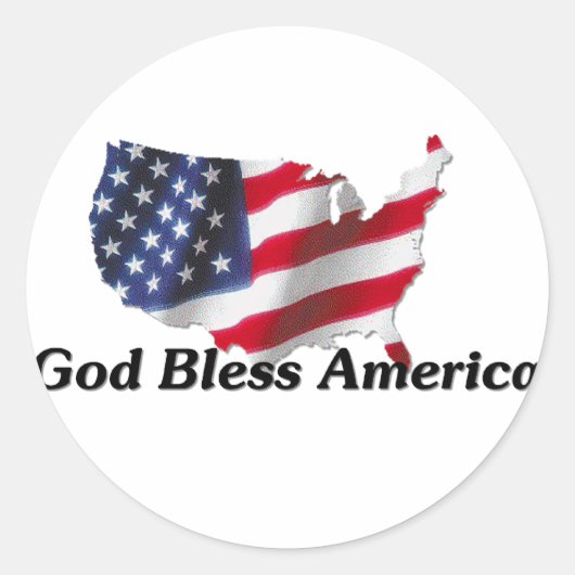 God Bless America Stickers (Voorkant)