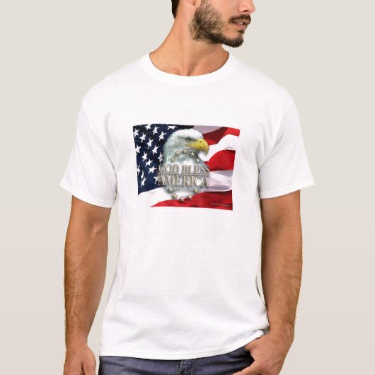 God Bless America T shirt (Voorkant)
