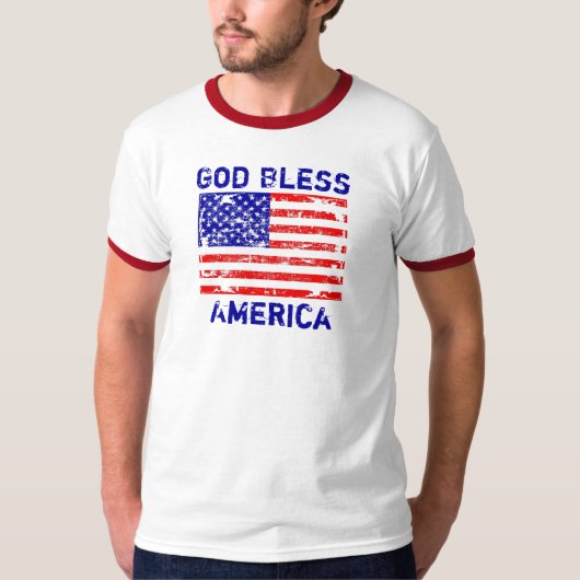 God Bless America T Shirt (Voorkant)