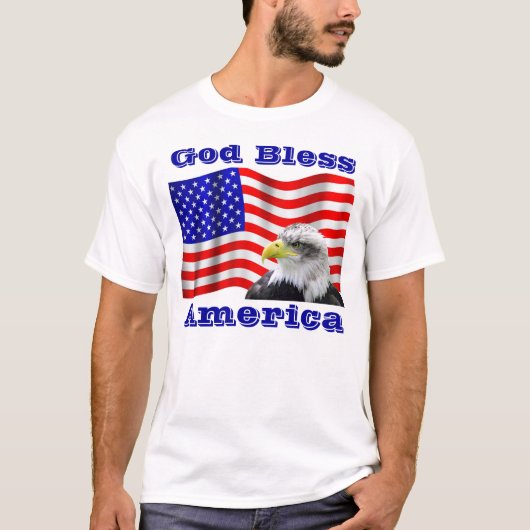 God Bless America T Shirt (Voorkant)