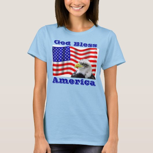 God Bless America T Shirt (Voorkant)