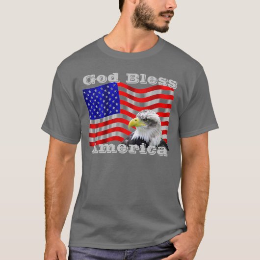 God Bless America T Shirt (Voorkant)