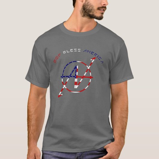 God Bless America T T-shirt (Voorkant)