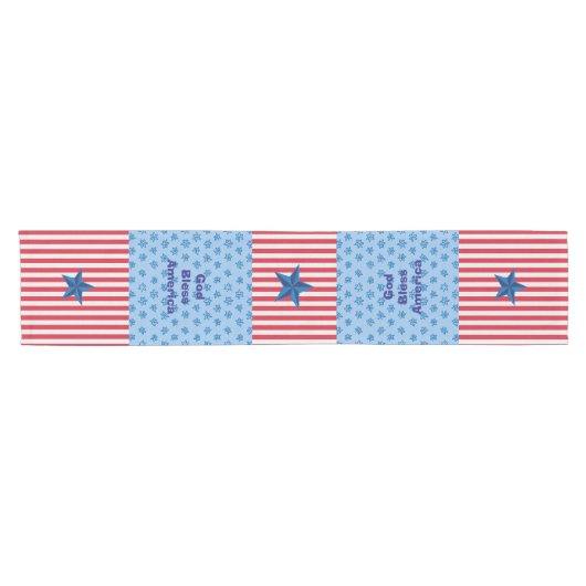 God Bless America Table Runner Korte Tafelloper (Horizontaal)