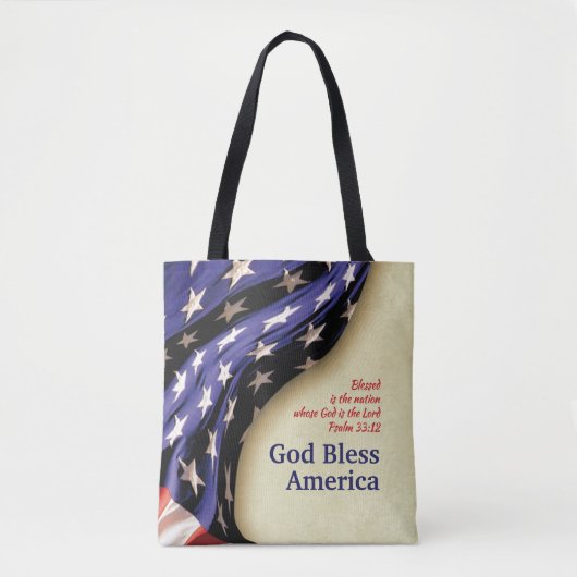 GOD BLESS AMERICA TOTE BAG (Voorkant)