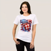God Bless America Tri-Blend Shirt (Voorkant volledig)