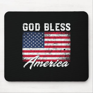 God Bless America USA Vlag 4 juli Patriottisch Muismat