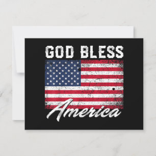 God Bless America USA Vlag 4 juli Patriottisch Save The Date