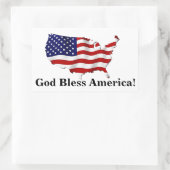 God Bless America Verenigde Staten Vlag Sticker (Tas)