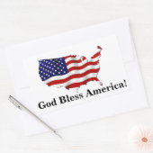 God Bless America Verenigde Staten Vlag Sticker (Envelop)