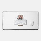 God Bless America Vintage Patriotisch Vectorontwer Bureaumat (Keyboard & Muis)