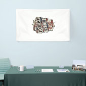 God Bless America Vintage Patriotisch Vectorontwer Spandoek (Beurs)