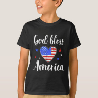 God Bless America voor patriottische Onafhankelijk T-shirt