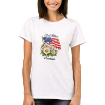 God Bless America VS-vlag en Madeliefjes Bloemstuk
