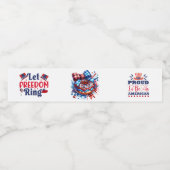 God Bless America Waterfles Etiket (Enkel label)