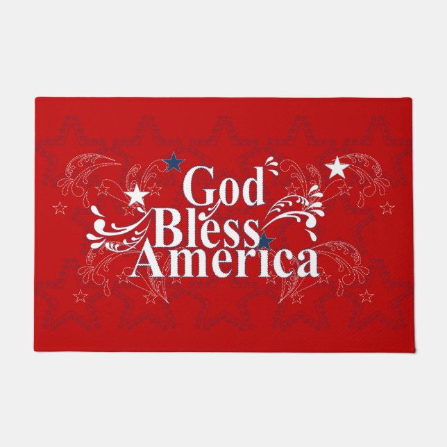 God Bless America Welkom Mat (Voorkant)