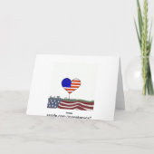 God Bless America Wenskaart Kaart (Achterkant)