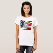 God Bless America Woman's T-Shirt (Voorkant volledig)
