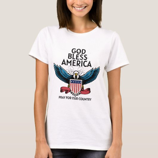 God Bless America Women's T-shirt (Voorkant)
