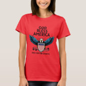 God Bless America Women's T-Shirt (Voorkant)