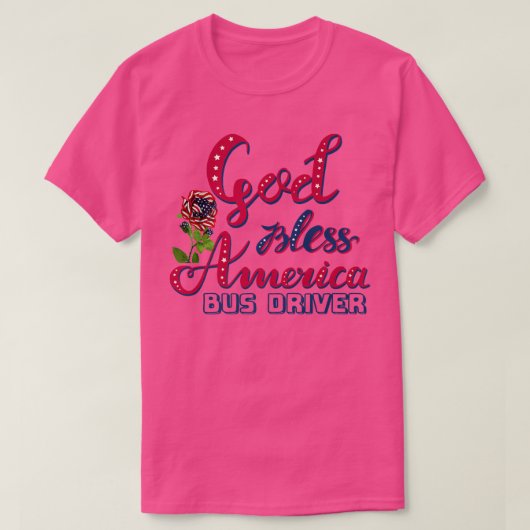 God Bless American Bus Driver Premium T-shirt (Design voorkant)