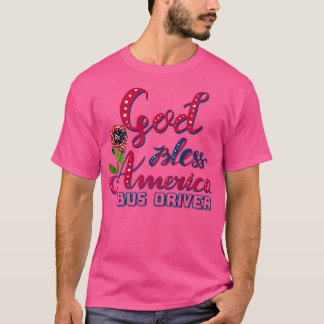 God Bless American Bus Driver Premium T-shirt