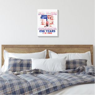 God Bless Amerika 250 Jaar 1776 2026 Canvas Afdruk