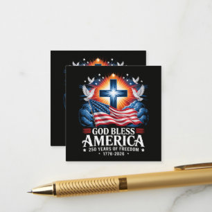 God Bless Amerika 250 Jaar 1776-2026 Informatiekaartje