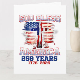 God Bless Amerika 250 Jaar 1776 2026 Kaart