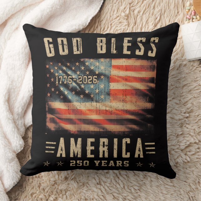God Bless Amerika 250 Jaar 1776-2026 Kussen (Deken)
