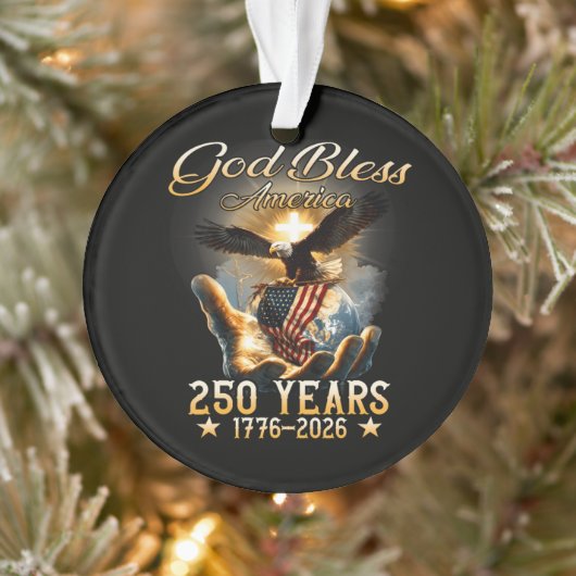 God Bless Amerika 250 Jaar 1776-2026 Ornament (Boom)