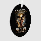 God Bless Amerika 250 Jaar 1776-2026 Ornament (voorkant)