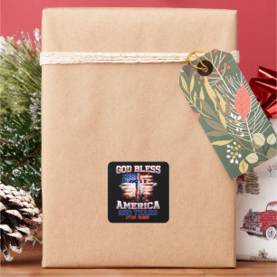 God Bless Amerika 250 Jaar 1776 2026 Vierkante Sticker
