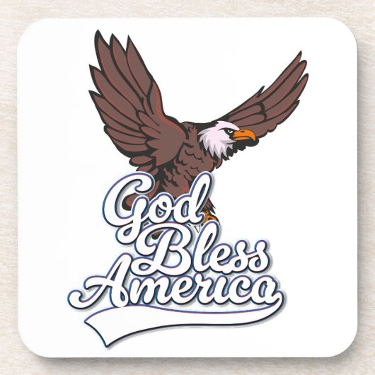 God Bless Amerika Bier Onderzetter (Voorkant)