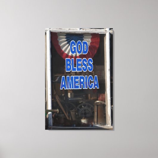 God Bless Amerika Canvas Afdruk (Voorkant)